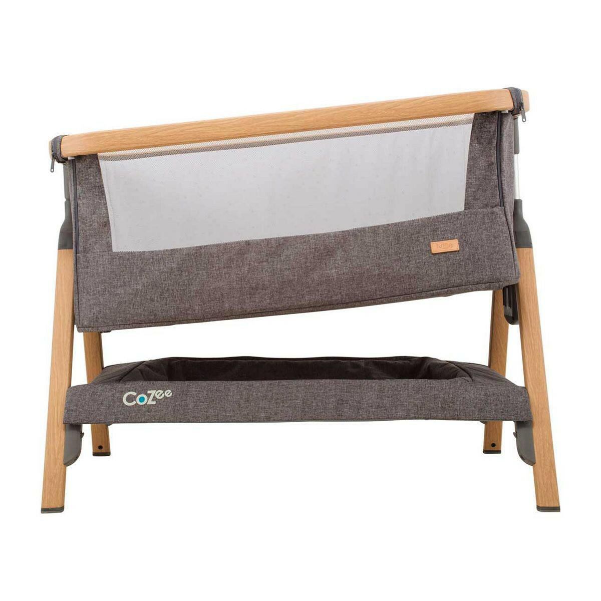 Tutti Bambini CoZee Bedside Crib Oak & Charcoal GOODS Boots
