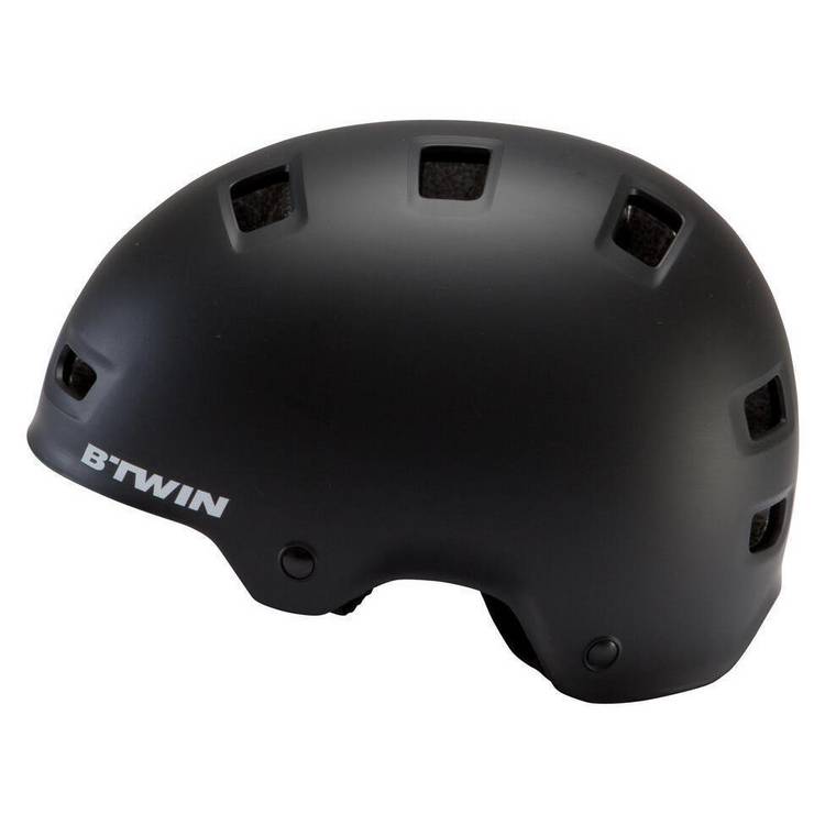 Decathlon kids bike helmet 500 black size S - British product