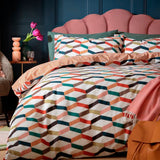 Habitat Geometric ZigZag duvet set single - British product