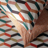Habitat Geometric ZigZag duvet set single - British product