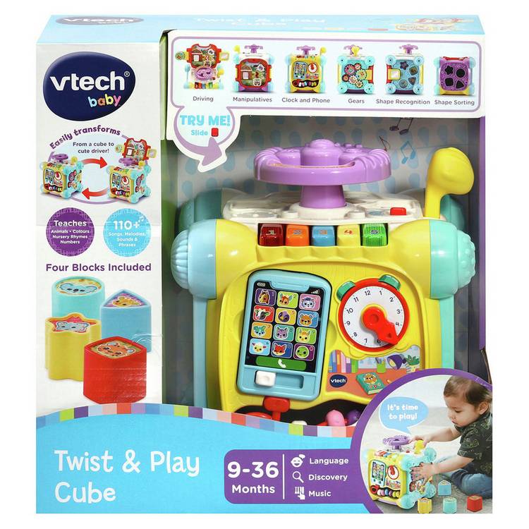 VTech Twist And Play Cube learning toy 23cm (British brand)