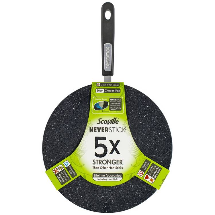 Scoville Neverstick 30cm aluminium chapati pan, UK version