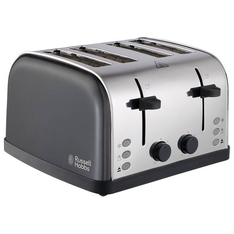 Russell Hobbs 4 slice toaster grey - British product