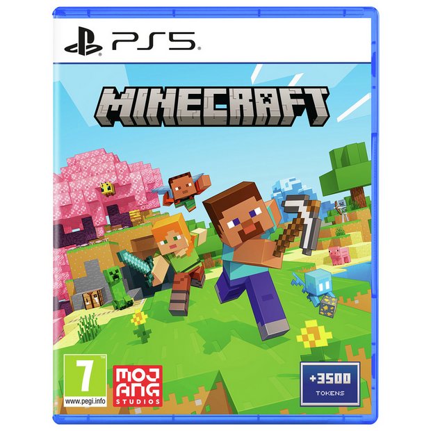 Minecraft PS5 game disc including 3500 Minecoins, UK version