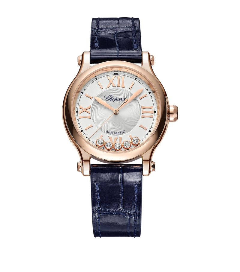 Chopard Happy Sport automatic watch rose gold 33mm - British product