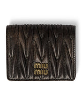 Harrods Miu Miu Small Leather Matelassé Wallet- Buy online at McGrocer