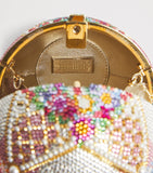 Judith Leiber hot air balloon clutch bag with crystals - British product