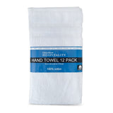 Grandeur 100% cotton hand towels 12 pack (British brand)