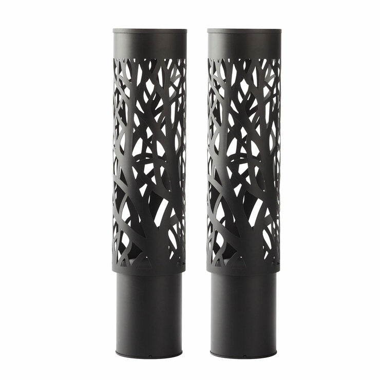 GTX solar bollard light 2-pack for pathways (British brand)