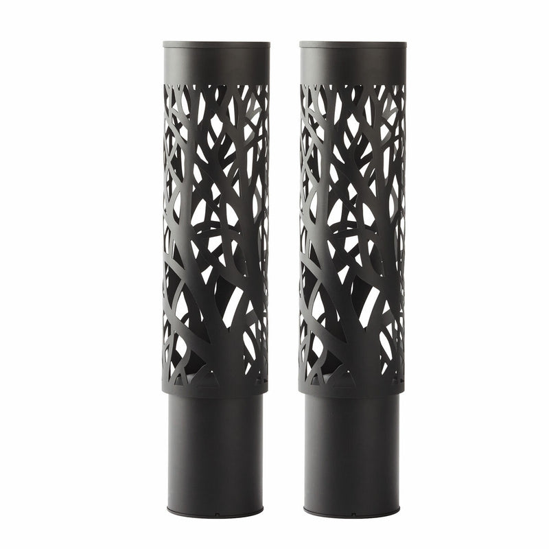 GTX solar bollard light 2-pack for pathways (British brand)