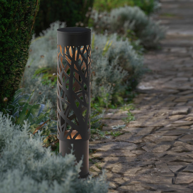 GTX solar bollard light 2-pack for pathways (British brand)