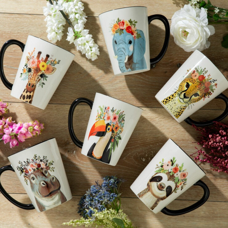 Signature Housewares animal mugs set 6 pack 483ml each (British brand)