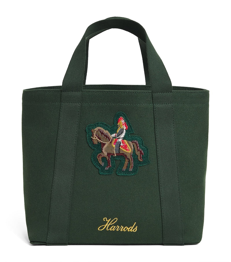 Harrods cotton canvas horse tote bag, imported from the UK
