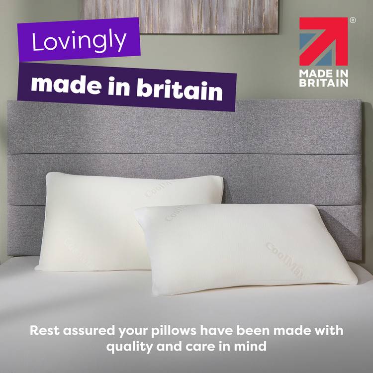 Slumberdown Cool Max memory pillow L74x48cm (British brand)