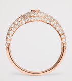 Jacquie Aiche rose gold diamond teardrop signet ring, imported from the UK