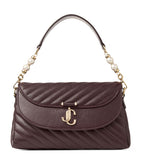 Jimmy Choo Curve quilted leather top-handle bag - British product