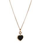 Chopard Happy Hearts pendant necklace in rose gold with diamond - British product