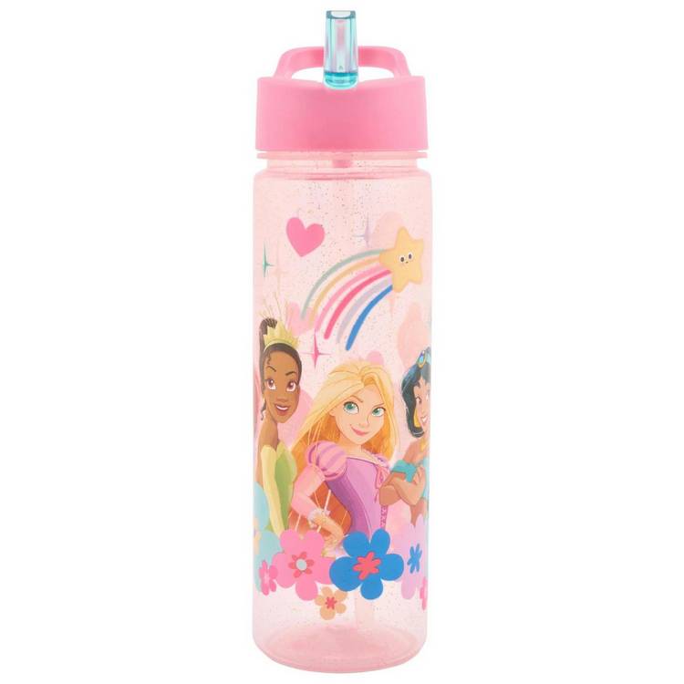 Disney Princess pink sipper water bottle 600ml - British product