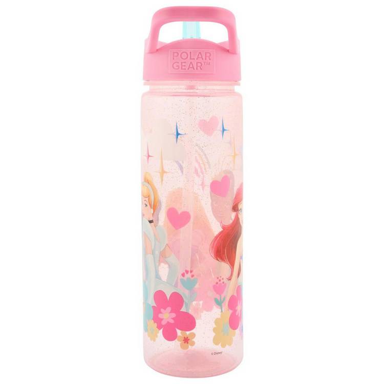 Disney Princess pink sipper water bottle 600ml - British product