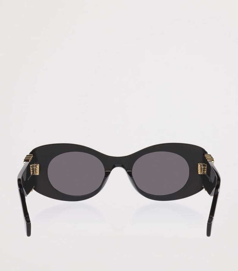 Loewe oval bevelled acetate sunglasses with Anagram, UK version