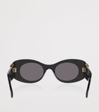 Loewe oval bevelled acetate sunglasses with Anagram, UK version