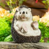 Evergreen hedgehog family statues polystone, imported from the UK