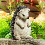 Evergreen hedgehog family statues polystone, imported from the UK