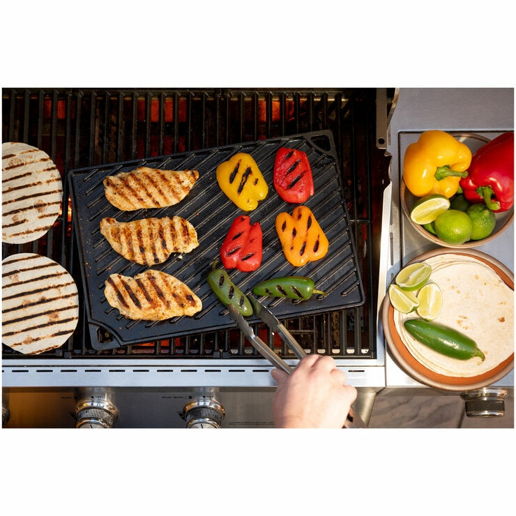 Lodge seasoned reversible grill and griddle cast iron, UK version