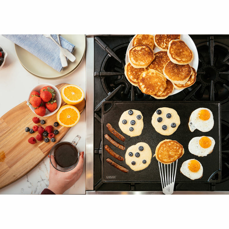 Lodge seasoned reversible grill and griddle cast iron, UK version
