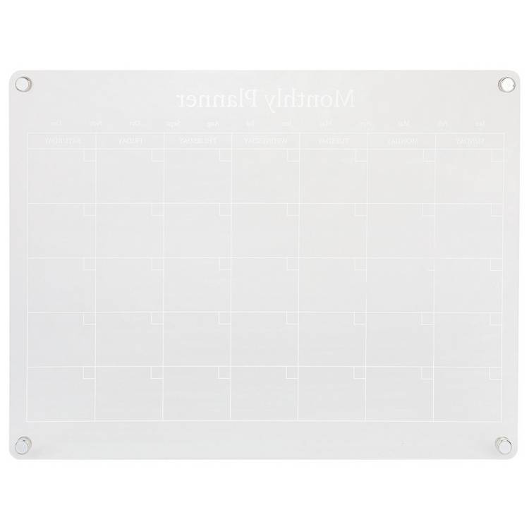 Magnetic acrylic monthly planner 40.5x30.4cm, UK version