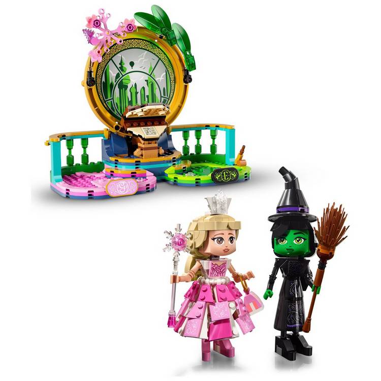 LEGO Wicked Elphaba and Glinda figures set, UK version