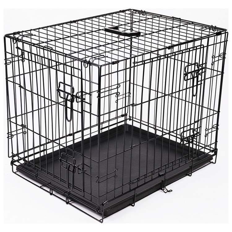 Double Door 24 inch dog cage double door access - British product