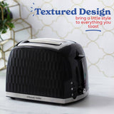 Russell Hobbs Honeycomb 2 slice toaster black, UK version