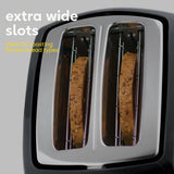 Russell Hobbs Honeycomb 2 slice toaster black, UK version
