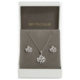 Jon Richard rhodium plated tree of life set, imported from the UK