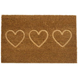 Argos Home hearts debossed coir mat 40x60cm - British product