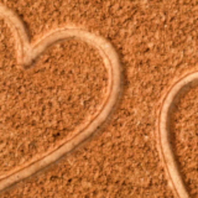 Argos Home hearts debossed coir mat 40x60cm - British product