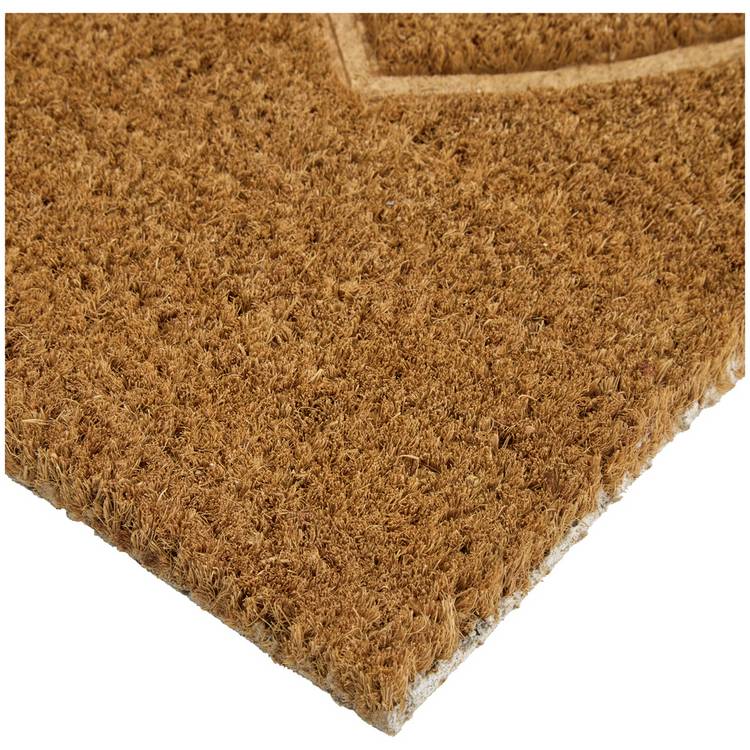 Argos Home hearts debossed coir mat 40x60cm - British product