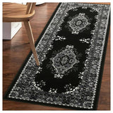 Argos Homemaker Bukhura Traditional Black Cut Pile Runner Rug 67x200cm- Buy online at McGrocer