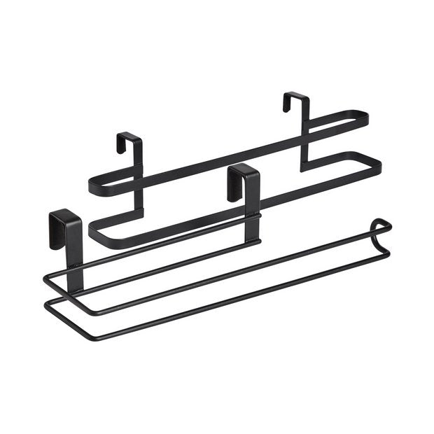 Argos Home overdoor hooks black pack of 2, imported from the UK