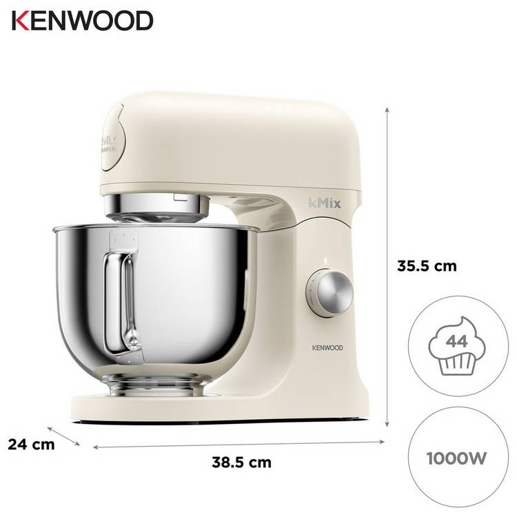 Kenwood kMix stand mixer in cream 5L - British product