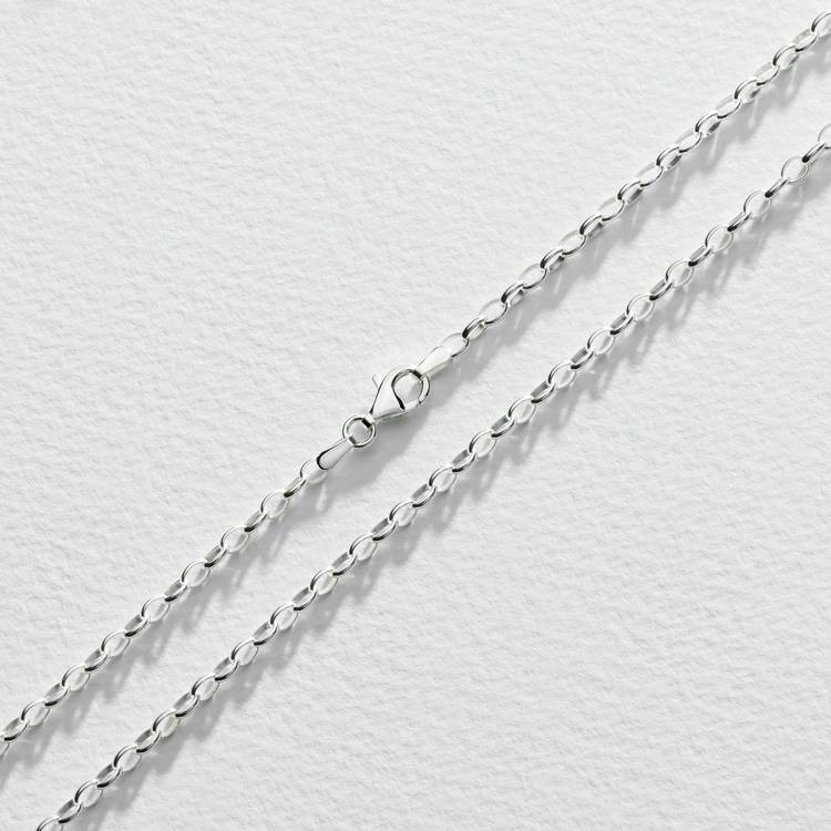 Revere sterling silver oval belcher chain 22 inch - British product
