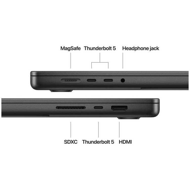 Apple MacBook Pro 16.2in M4 Pro 24GB 512GB Space Black, imported from the UK