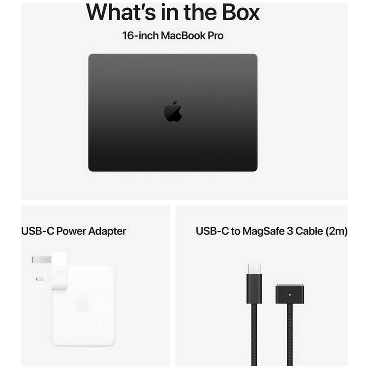 Apple MacBook Pro 16.2in M4 Pro 24GB 512GB Space Black, imported from the UK
