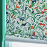 Habitat blackout roller blind green jungle design 90cm (British brand)