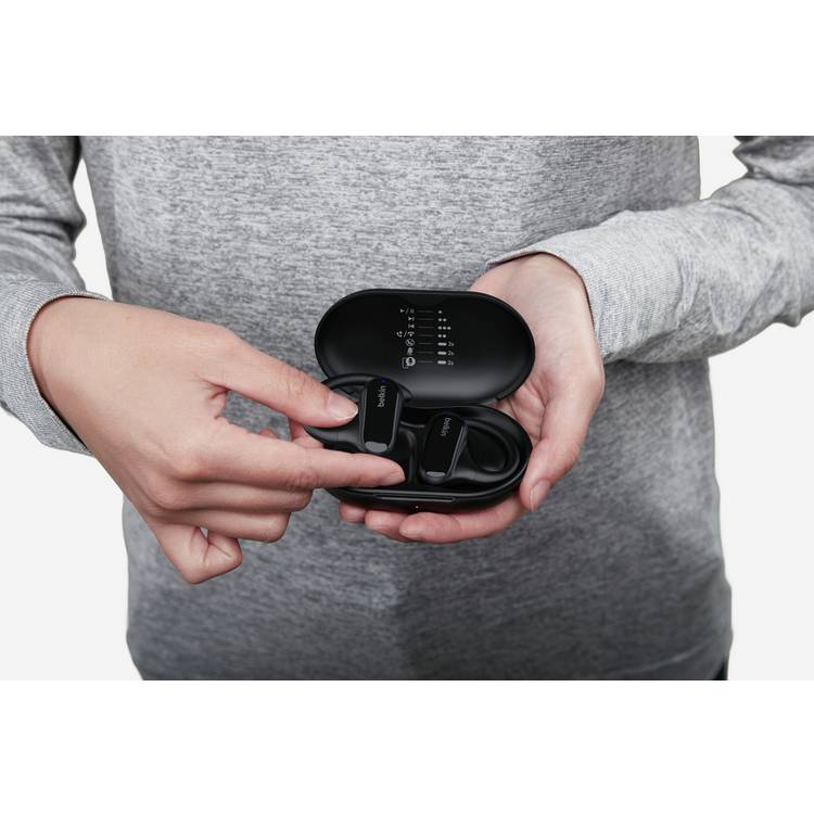 Belkin Soundform ClearFit open-ear wireless earbuds black - British product