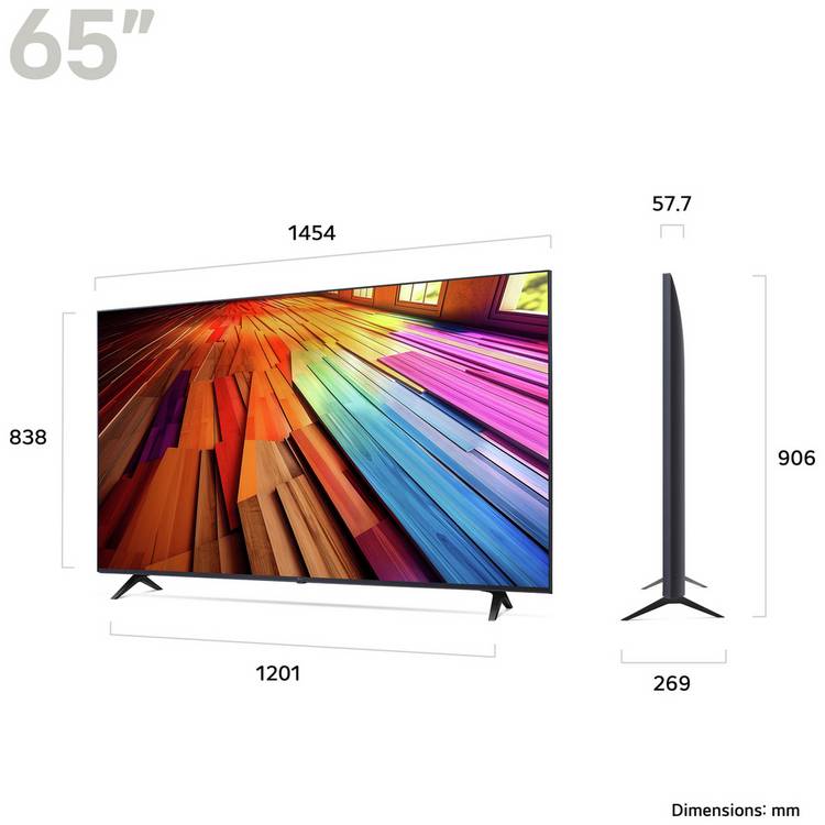LG 65-inch Smart 4K UHD LED TV (British brand)