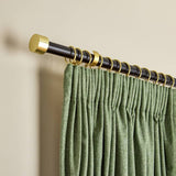 Argos Home black extendable curtain pole 110-300cm (British brand)