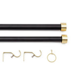 Argos Home black extendable curtain pole 110-300cm (British brand)