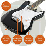 3rd Avenue 3/4 size electric guitar pack black and white - British product